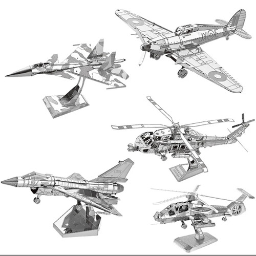 Metal plane puzzle - metal,
