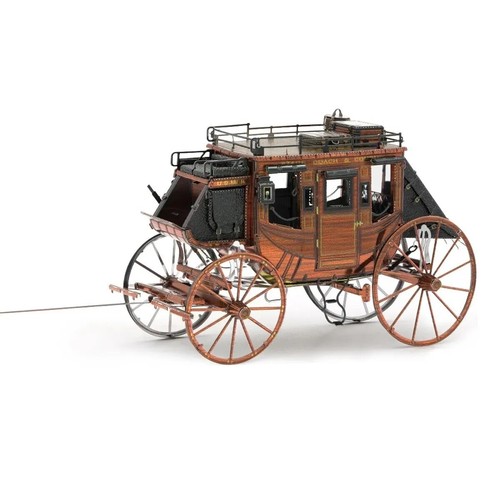 Carriage metal puzzle model - 3d,