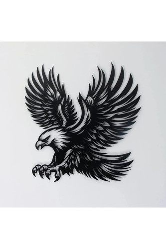Eagle metal wall art black - wall,